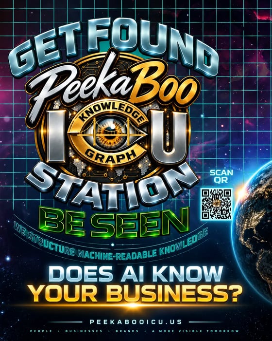 PeekaBoo — Get Found, Be Seen. Knowledge Graph Station. Does AI know your business?